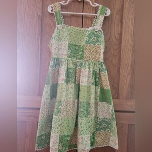 Jona Michelle Girls Floral Patchwork Sun Dress. 6/7